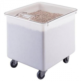 Cambro - Ingredient Storage Bin with Clear Plastic Lid, 32 Gallon White Plastic, 22x24x23, each