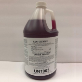 Infinite Chemical - Sani-Clean Disinfectant, Lemon Scent, Red, 4/1 gal