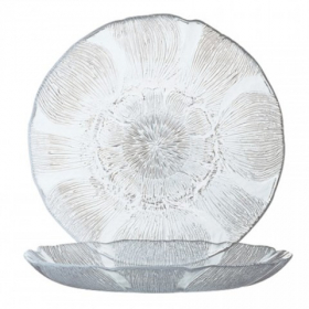 Arcoroc - Fleur Dessert Plate, 7.5&quot; Glass
