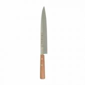 Sashimi Knife, 9.5&quot; Stainless Steel Blade with Riveted Wooden Handle