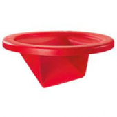 KatchAll Flatware Retriever for 32-44 Gallon Round Can, Red Plastic