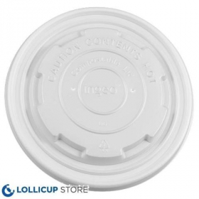 Karat Earth - Paper Food Container Lid, Fits 12-32 oz Container, Compostable