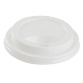 Karat - Sipper Dome Lid, Fits 8 oz Paper Hot Cup, White PP Plastic, 1000 count