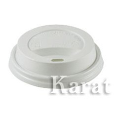 Karat - Sipper Dome Lid, Fits 10-24 oz Paper Hot Cup, White PP Plastic, 1000 count