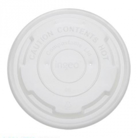 Karat Earth - Paper Food Container Lid, Fits 8 oz Container, Compostable