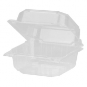 Karat Earth - Food Container with Hinged Lid, 6x6 PLA, 500 count