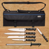 Winco - Acero Cutlery Set, 7-Piece with Forged Blades