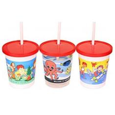 Kids Cup with Lid and Straw, 12 oz