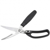 Winco - Poultry Shears, Stainless Steel with Soft PP Black Plastic Handle