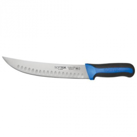 Winco - Sof-Tek Cimeter Knife, 10&quot; Hollow Ground Blade with Soft Grip Handle