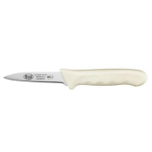 Winco - St&auml;l Paring Knife, 3.25&quot; German Steel with White Handle