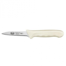 Winco - St&auml;l Paring Knife, 3.25&quot; German Steel with White Handle