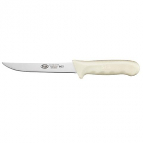 Winco - St&auml;l Boning Knife, Wide 6&quot; German Steel with White Handle