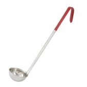 Winco - Ladle, 2 oz Stainless Steel with Red Handle, 1-Piece