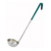 Winco - Ladle, 4 oz Stainless Steel with Green Handle, 1-Piece