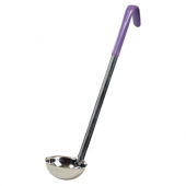 Winco - Ladle, 4 oz Stainless Steel with Purple Handle, 1-Piece and Allergen-Free, each