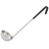 Winco - Ladle, 6 oz Stainless Steel with Black Handle, 1-Piece