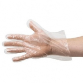 Gloves, Disposable Clear Poly, Powder Free, Large