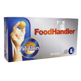 FoodHandler - Poly Gloves, Powder Free, XL, 4/500