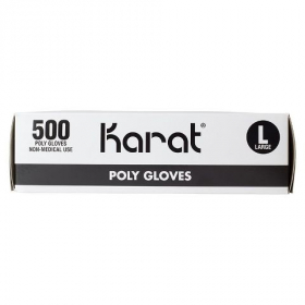 Karat - Gloves, Poly Clear, Large