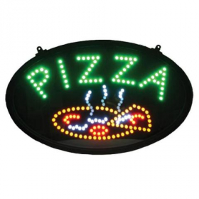 Winco - LED &quot;Pizza&quot; Sign with 3 Patterns, 22.75x1.75x14