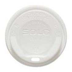 Solo - Lid, White Poly Gourmet Hot/Cold Drink Lid with Sip Hole, Fits 12-24 oz