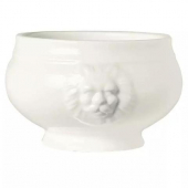 World Tableware - Lions Head Soup Bowl, 10 oz Ultra Bright White Porcelain, 4.875&quot;