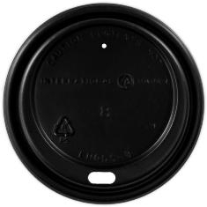 Dome Sipper Hot Cup Lid, Black, Fits 8 oz Cups