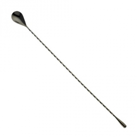 Barfly - Classic Bar Spoon, 15.75&quot; Gun Metal Black Stainless Steel, each