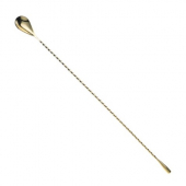 Barfly - Classic Bar Spoon, 15.75&quot; Gold Plated Stainless Steel, each