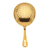 Barfly - Julep Strainer, Gold Plated Stainless Steel, each