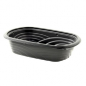 Anchor - MicroRaves Container, 32 oz Black PP Plastic