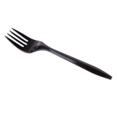 Karat - Fork, Medium Weight Black PS Plastic