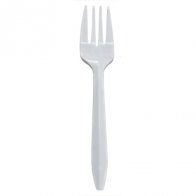 Karat - Fork, Medium White PP Plastic