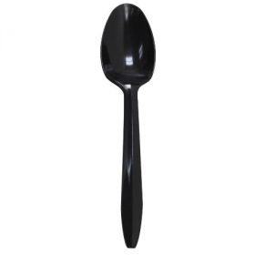 Karat - Spoon, Medium Weight Black PP Plastic