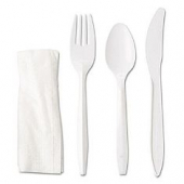 Cutlery Kit with Fork, Knife, Spoon, Napkin