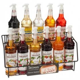 Monin - Syrup Wire Rack, Holds 11 Bottles