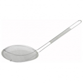 Winco - Strainer, 6.5&quot; Fine Single Mesh, Stainless Steel