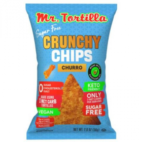 Mr. Tortilla - Churro Crunchy Chips, Keto Friendly and Sugar-Free, 12/2 oz