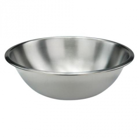 Winco - Mixing Bowl, 3 Quart Heavy-Duty Stainless Steel, Shallow