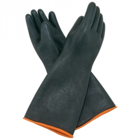 Winco - Gloves, Heavy-Duty Natural Latex, 10.5x18.5