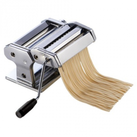 Winco - Pasta Maker with Detachable Cutter and 7&quot; Roller Length