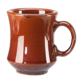 Vertex China - Newport Mug, 8 oz Caramel Porcelain, 36 count