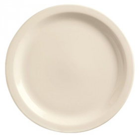 World Tableware - Kingsmen Narrow Rim Plate, 7.25 Cream White Porcelain, 36 count