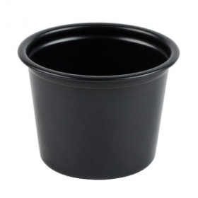 Dart - Solo Souffle Portion Cup, 1 oz Black Plastic