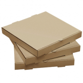 Pizza Box, 10&quot; Plain Kraft/Kraft, Corrugated
