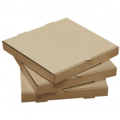Pizza Box, 12&quot; Plain Kraft/Kraft, Corrugated