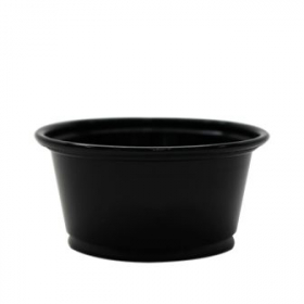 Karat - Portion Cup, 2 oz Black PP Plastic