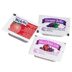 Assorted Jelly Flavors (#11) Portion Pac (Grape, Strawberry, Mixed Fruit), 10 gram, 200 count