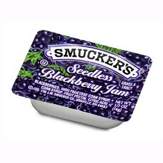 Smuckers - Seedless Blackberry Jam, .5 oz